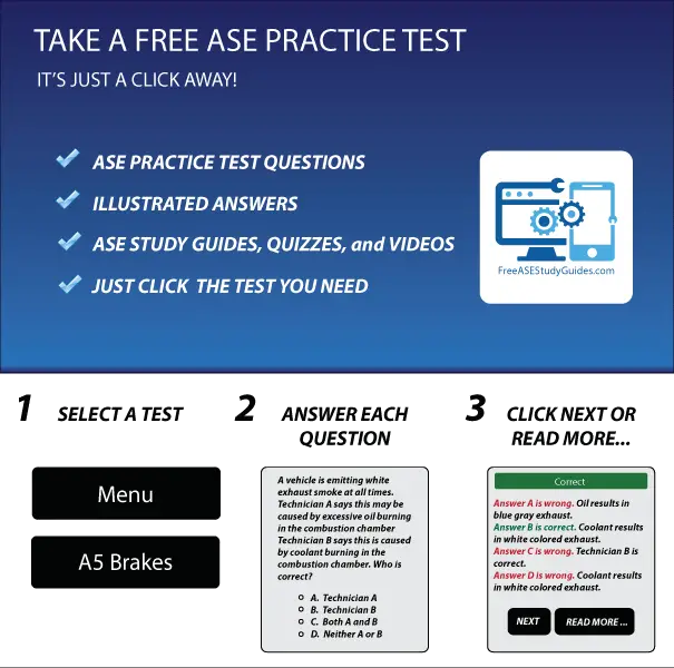 How do you get an ASE practice test with answers?