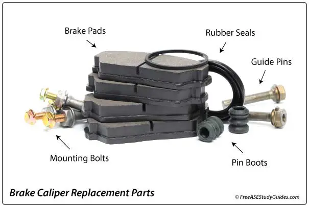 Brake caliper replacement parts..