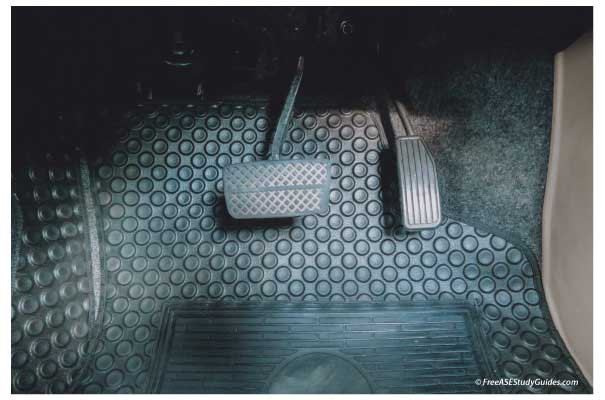 Brake pedal.