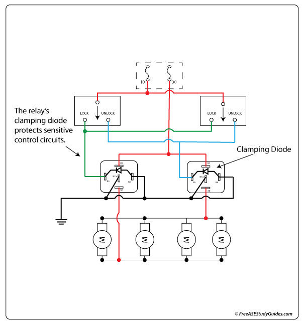 Door lock circuit.