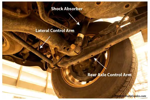 Rear axle control arms.
