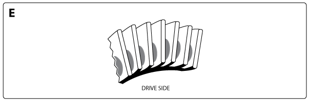 Excessive pinion; ring and pinion tooth contact pattern