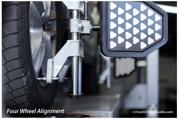 Wheel alignment machine.